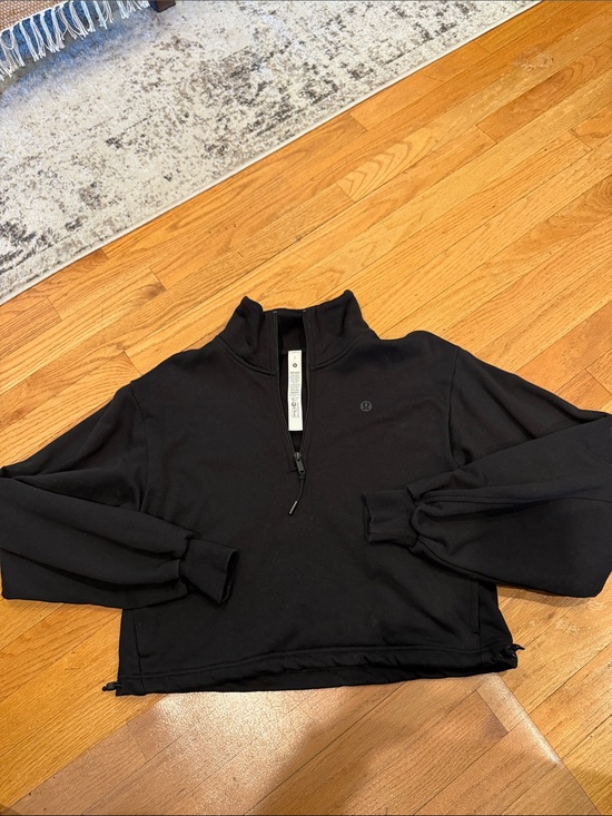 lululemon athletica Tops - lululemon athletica Black Quarter-Zip Pullover